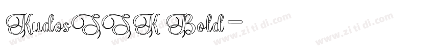 KudosSSK Bold字体转换